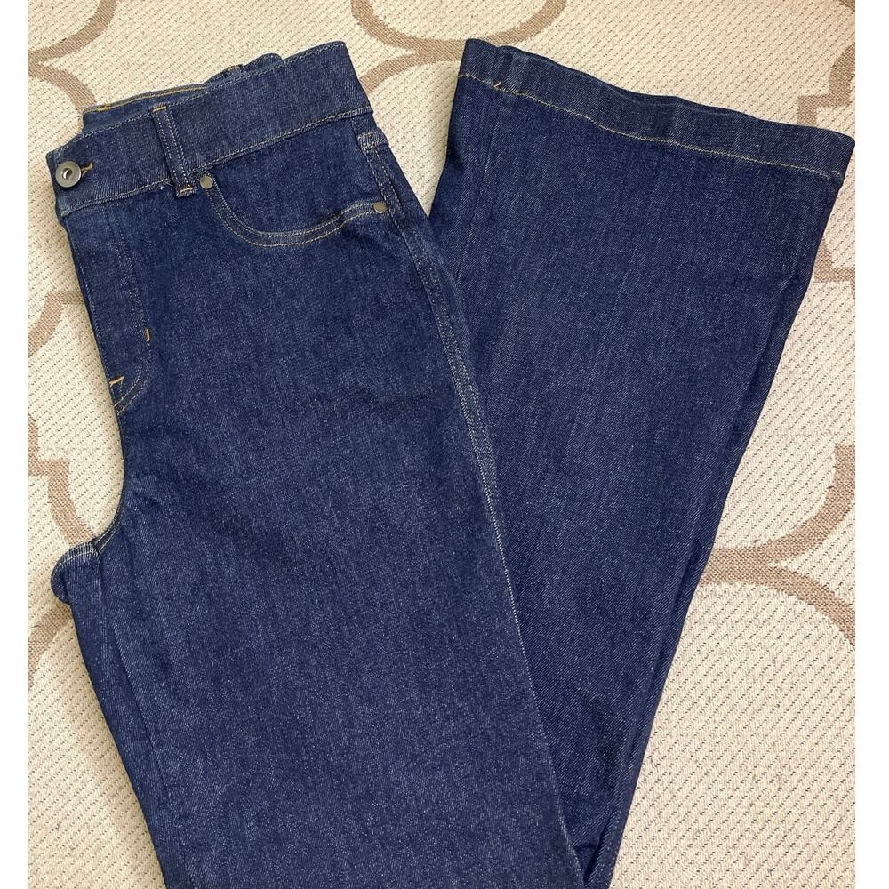 SPANXshape Original EveryWear High-rise flare pull-on Raw Indigo Jeans, size M